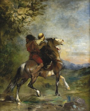 Two riders on a horse